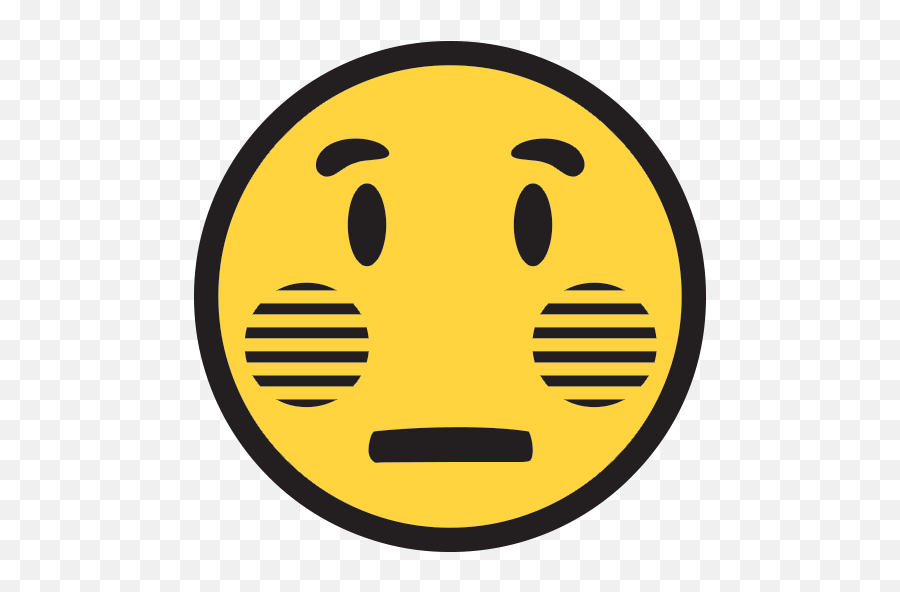 Flushed Face Emoji For Facebook Email - Smiley Png,Flushed Emoji Png