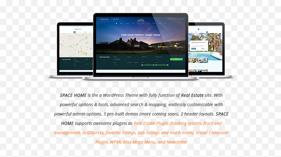 Space Home - Real Estate Wordpress Theme Real Estate Technology Applications Png,Font Awesome Home Icon