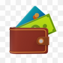 Money Wallet Icon - Download in Flat Style Horizontal png