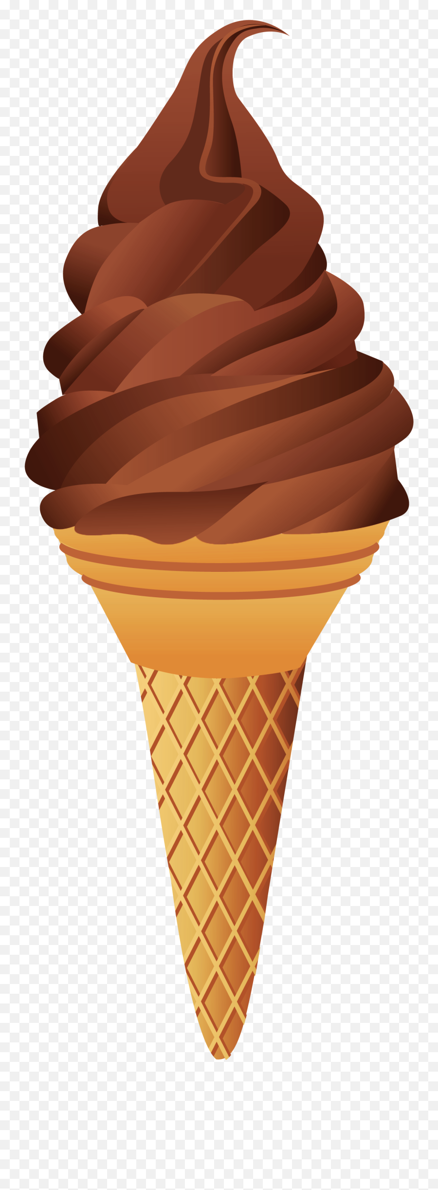 Chocolate Ice Cream Cone - Transparent Background Ice Cream Png,Ice Cream Transparent