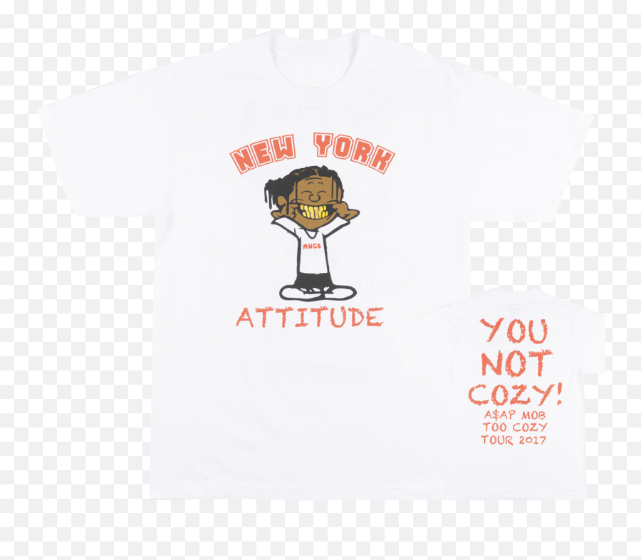 Asap Mob New York Attitude T Shirt Mens - Active Shirt Png,Asap Mob Logo