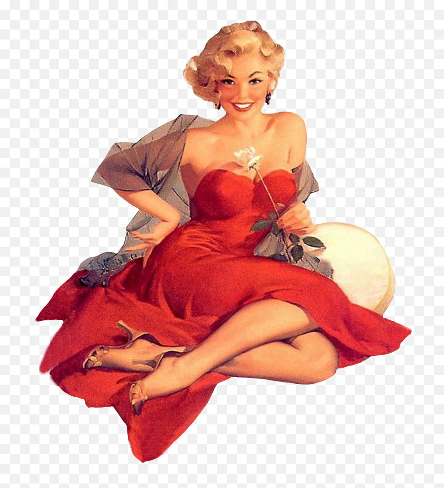 Retro And Vintage Clip Art - Pin Up Vintage Png,Hot Woman Png