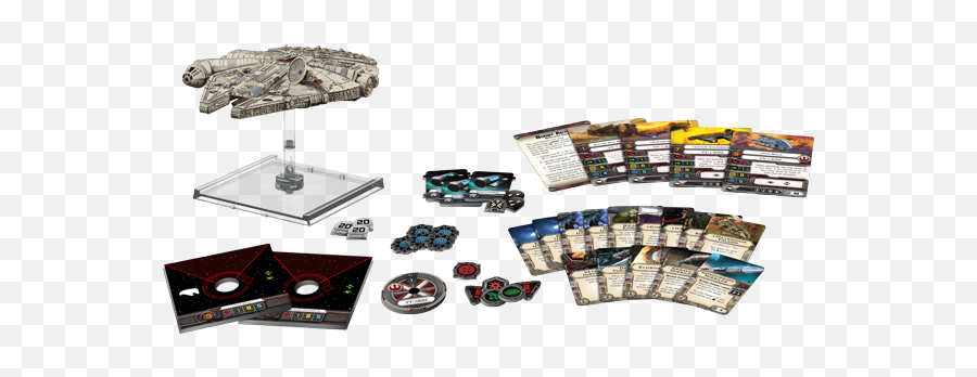 X Wing Millennium Falcon Expansion Pack Miniatures The - Star Wars X Wing Millennium Falcon Expansion Pack Png,Millenium Falcon Png