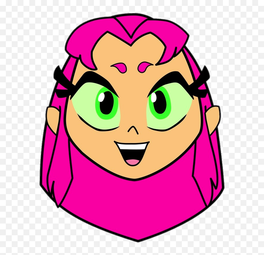 Check Out This Transparent Teen Titans Go Starfire Face Png - Teen Titans Go Faces,Face Png