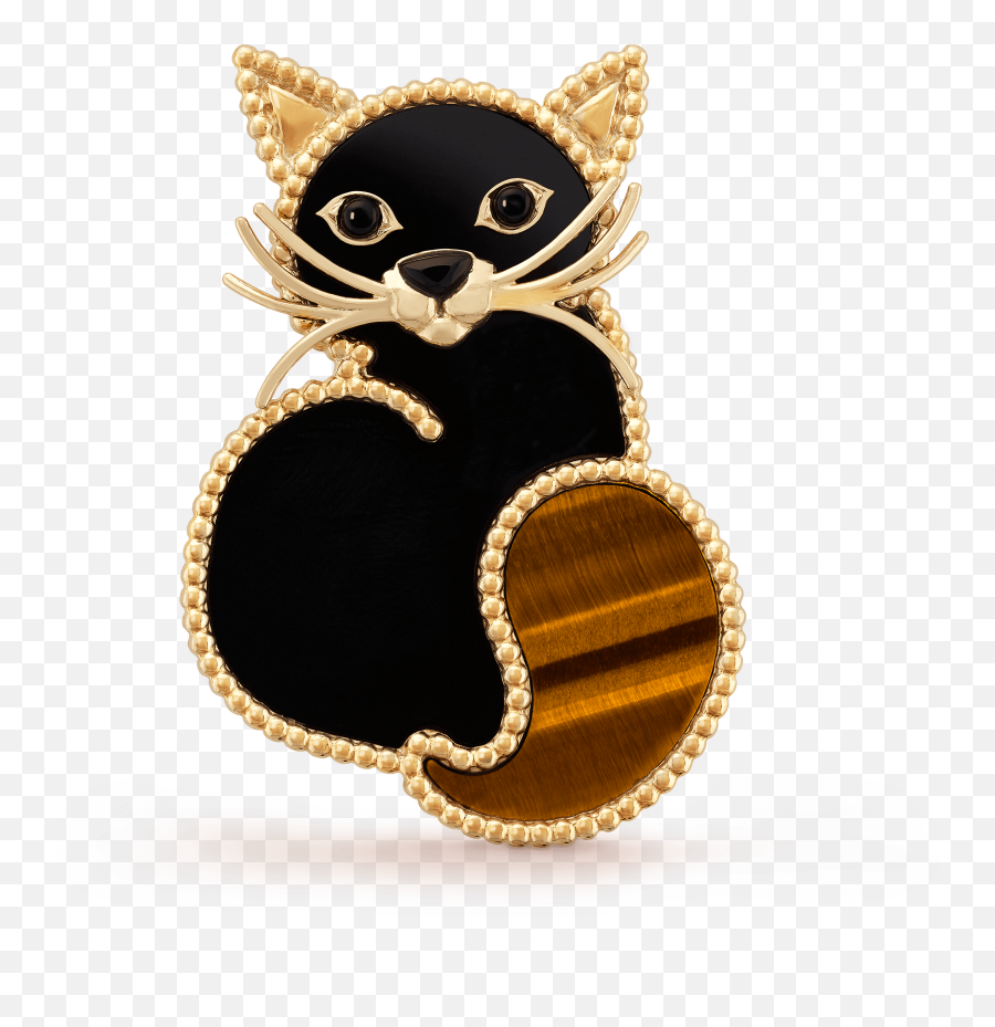 Lucky Animals Cat Clip - Vcarp2aw00 Van Cleef U0026 Arpels Van Cleef Arpels Png,Cat Eye Png