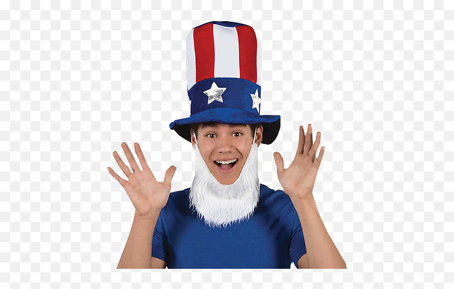 Novelties Online Store Uncle Sam Hat With Beardonline - Uncle Sam Png,Uncle Sam Png