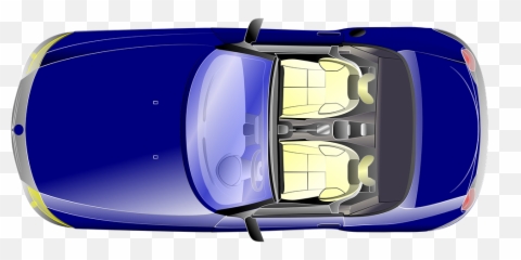 Top View Car Cartoon Bus From - Png