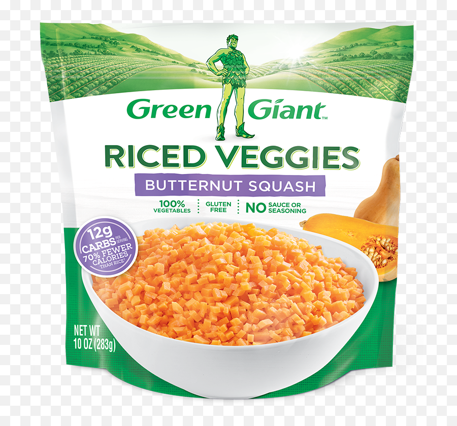 Green Giant Riced Veggies Butternut Squash - Green Giant Riced Butternut Squash Png,Squash Png