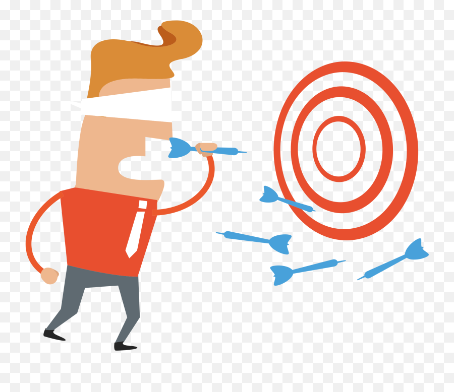 Target Market Failure Business Computer Icons Clip Art - Blindfolded Darts Png,Dart Png