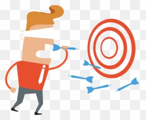 Target Market Failure Business Computer Icons Clip Art - Blindfolded Darts Png,Dart Png