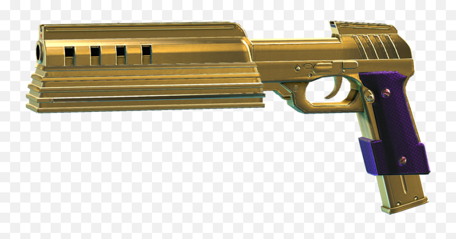Gold Gun Png Download - Gold Gun Transparent Full Size Png Gold Submachine Guns,Pistol Transparent