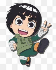 Pin Em Art - Naruto Rock Lee Chibi Png,Rock Lee Png