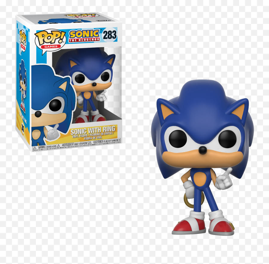 Funko - Sonic With Ring 283 Funko Pop Png,Sonic Rings Png