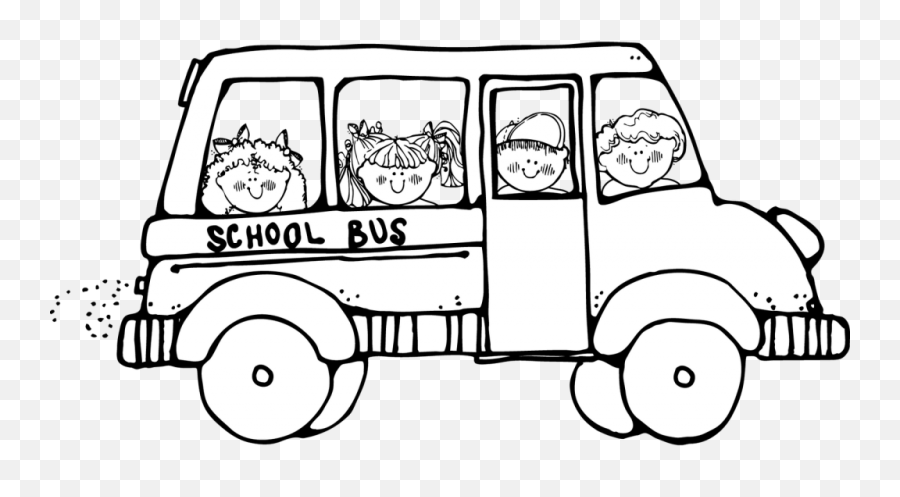 School Bus Clip Free Download Black - Black And White Bus Clipart Png,School Bus Clipart Png