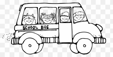 School Bus Clip Free Download Black - Black And White Bus Clipart Png,School Bus Clipart Png