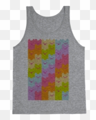 Download Pastel Rainbow Cats Tank Top - Active Tank Png,Pastel Rainbow Png