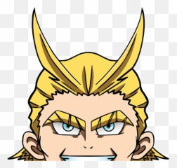 Prime All Might Peeker Png Face