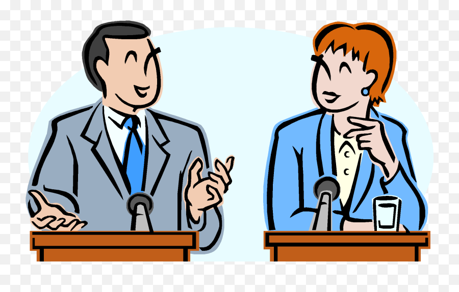 The - Man And Woman Debating Png,Debate Png