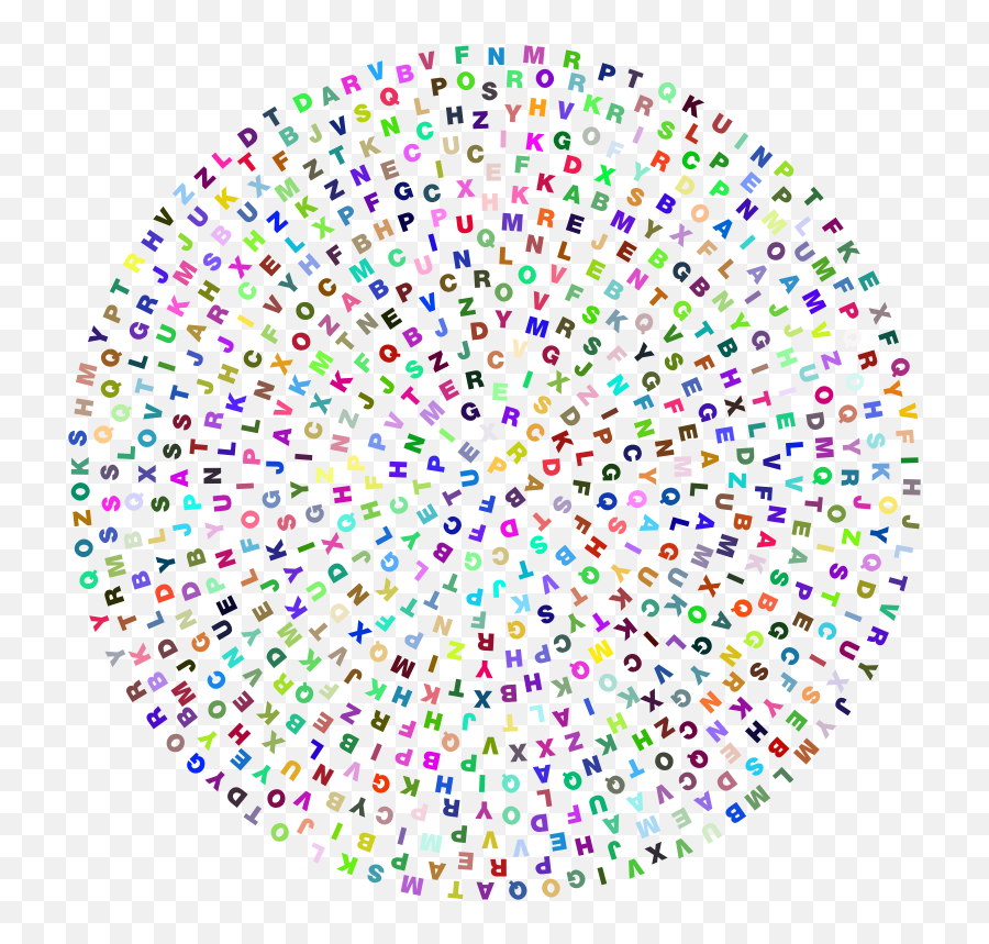 Png Random Alphabet Circle Prismatic - Abstract Art,Random Png