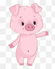 Cute Little Pig Clipart Free Download Transparent Png - Descargar Imagenes De Cerdito,Pig Clipart Png