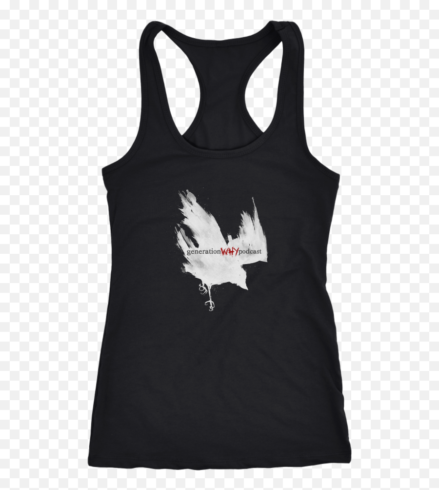 Racerback Tank With White Crow Logo - My Freedoms Don T End Where Your Fear Begins Png,Crow Logo