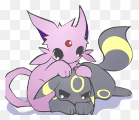 Umbreon And Espeon Chibi - Chibi Umbreon And Espeon Png,Espeon Png