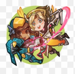 Know I See That Mercy And Pharah - Pharmercy Cute png