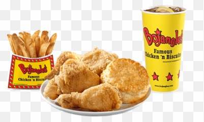 4 Piece Dinner Tri - Arc Bojangles Nc U0026 Va Famous Chicken Biscuits Png,Chicken Dinner Png