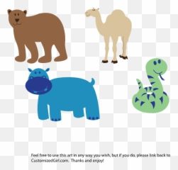 Hd Png Download - Desenhos Animais Selvagens Coloridos