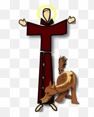Download Free Png San Francisco De Asis Y El Lobo - Dlpngcom San Francisco De Asis Clipart,Lobo Png