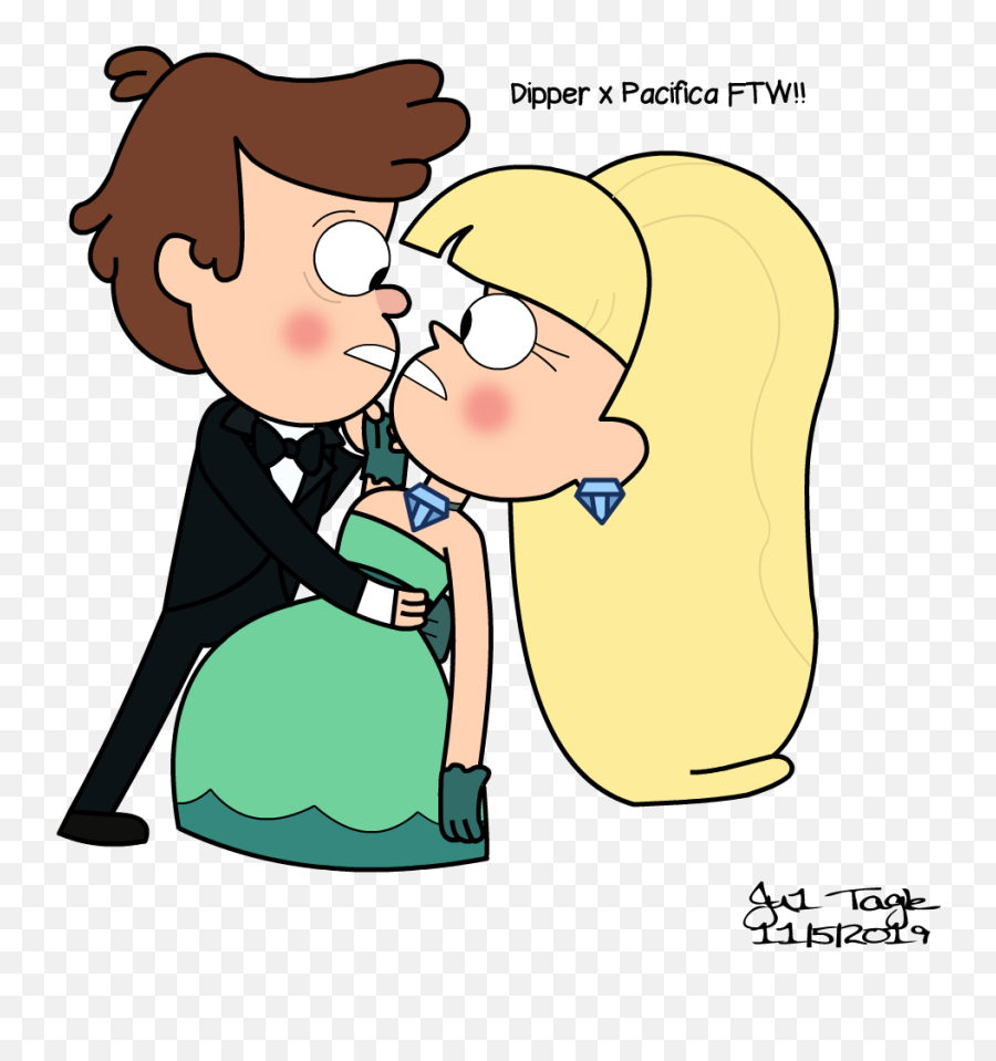 Gravity Falls Dipcifica Breaking My Fall By Jtagle - Dipper Pacifica Gravity Falls Png,Gravity Falls Png