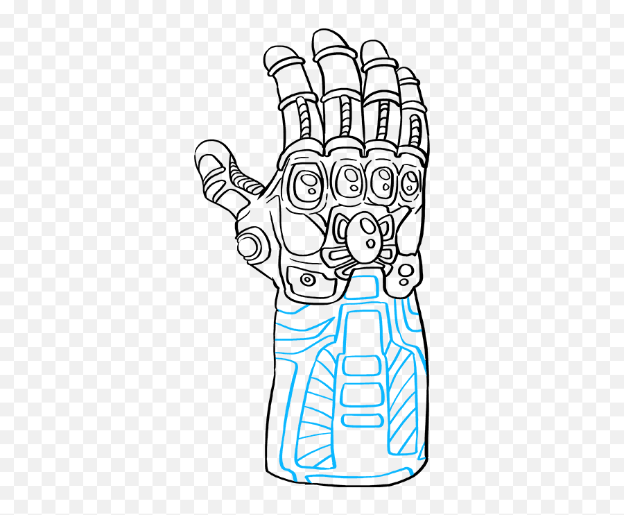 How To Draw The Infinity Gauntlet From Avengers - Really Dot Png,Infinity Gauntlet Png