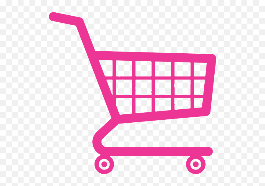 Pink Shopping Cart Icon Png Transparent - Pink Shopping Cart Png,Shopping Cart Icon Png