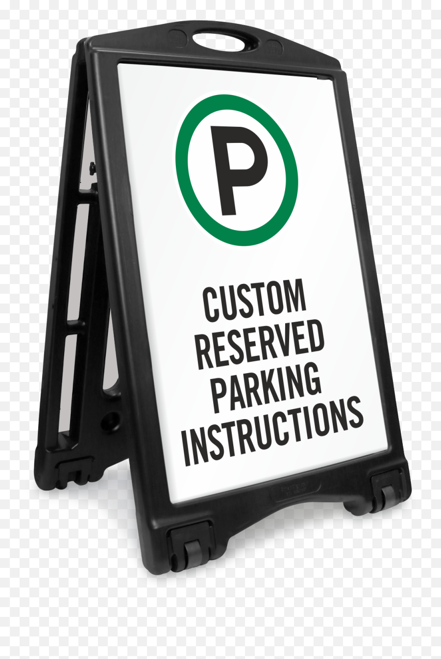 Bigboss Portable Custom Sidewalk Sign Add Your Instructions With Reserved Parking Symbol - Social Distancing A Frame Signs Png,Side Walk Png