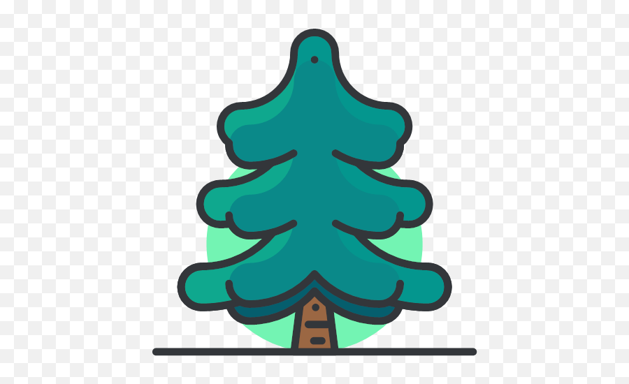 Pine Tree Icon - Free Filled Outline Icons Png,Christmas Tree Outline Png