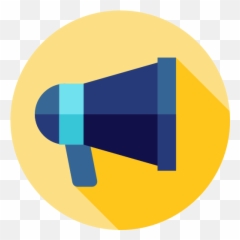 Megaphone - Loud Speaker Flat Icon Png,Communication Icon Png