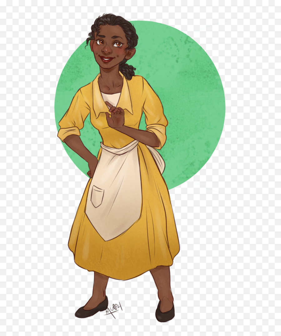 Download Hd Waitress Clipart Princess Tiana - Illustration Princess Tiana Waiter Png,Waitress Png