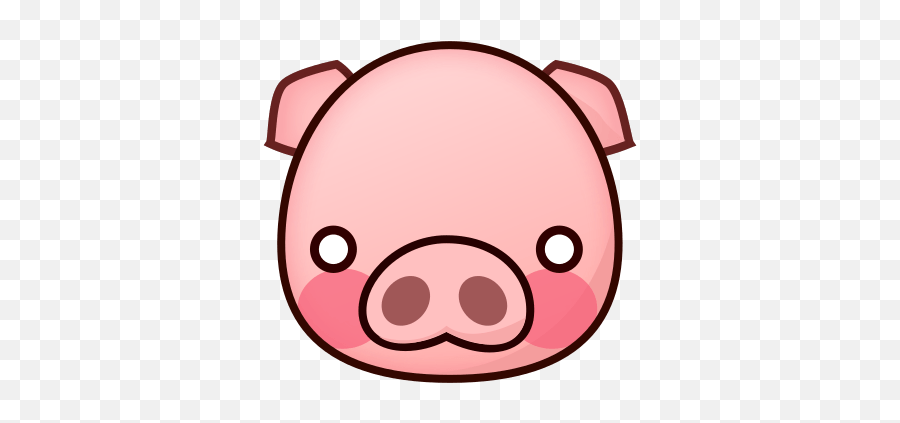 Pig Face - Pig Face Emoji Png,Pig Emoji Png