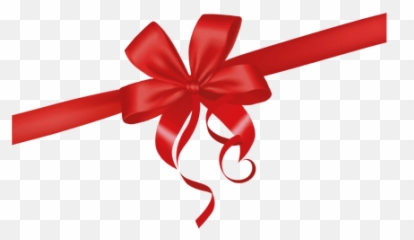 Transparent Png Svg Vector File - Christmas Background Red Ribbon Clipart