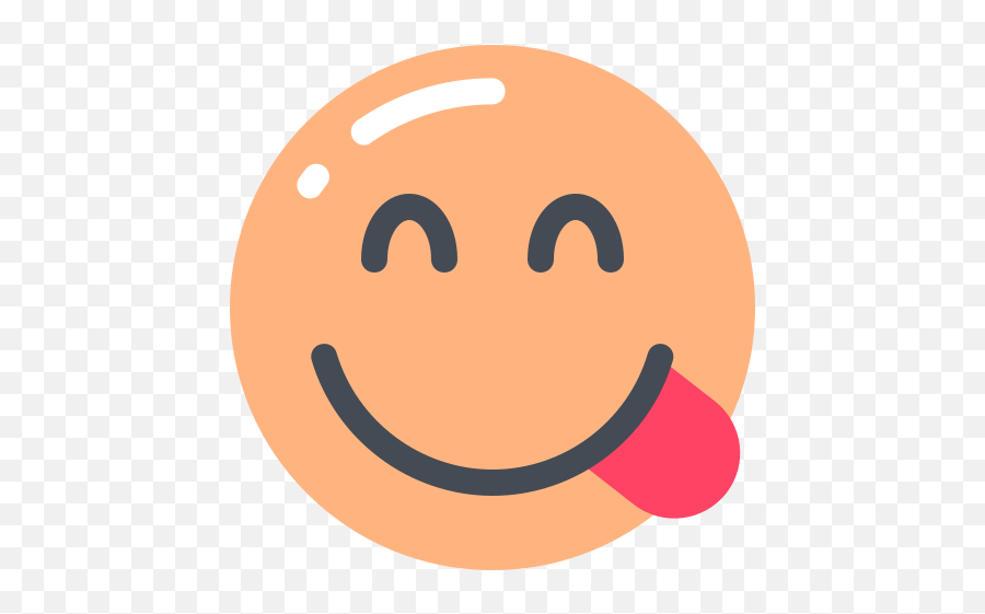 Face Savoring Food Emoji Free Icon Of E - Delicious Icon Png,Food Emoji Transparent