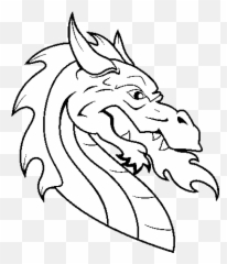 Download European Dragon Head Coloring Page - Cabeza De Dibujos Cabeza De Dragon Png,Dragon Head Png