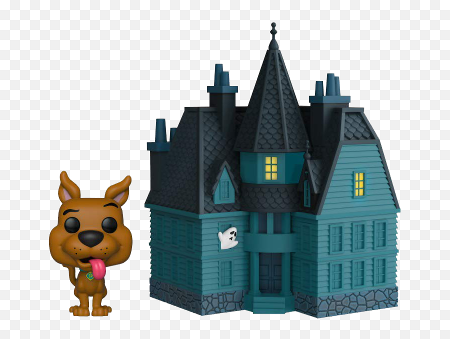 Scooby Doo - Scooby Doo With Haunted Mansion Pop Town Vinyl Figure Funko Pop Scooby Doo Haunted Mansion Png,Scooby Doo Png