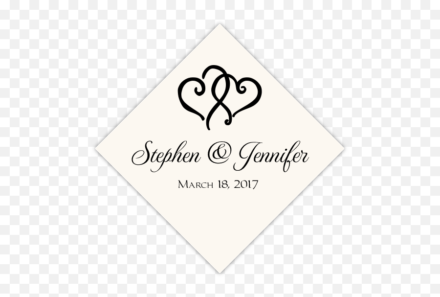 Linked Hearts Wedding Favor Tags Gift - Language Png,Icon Favors