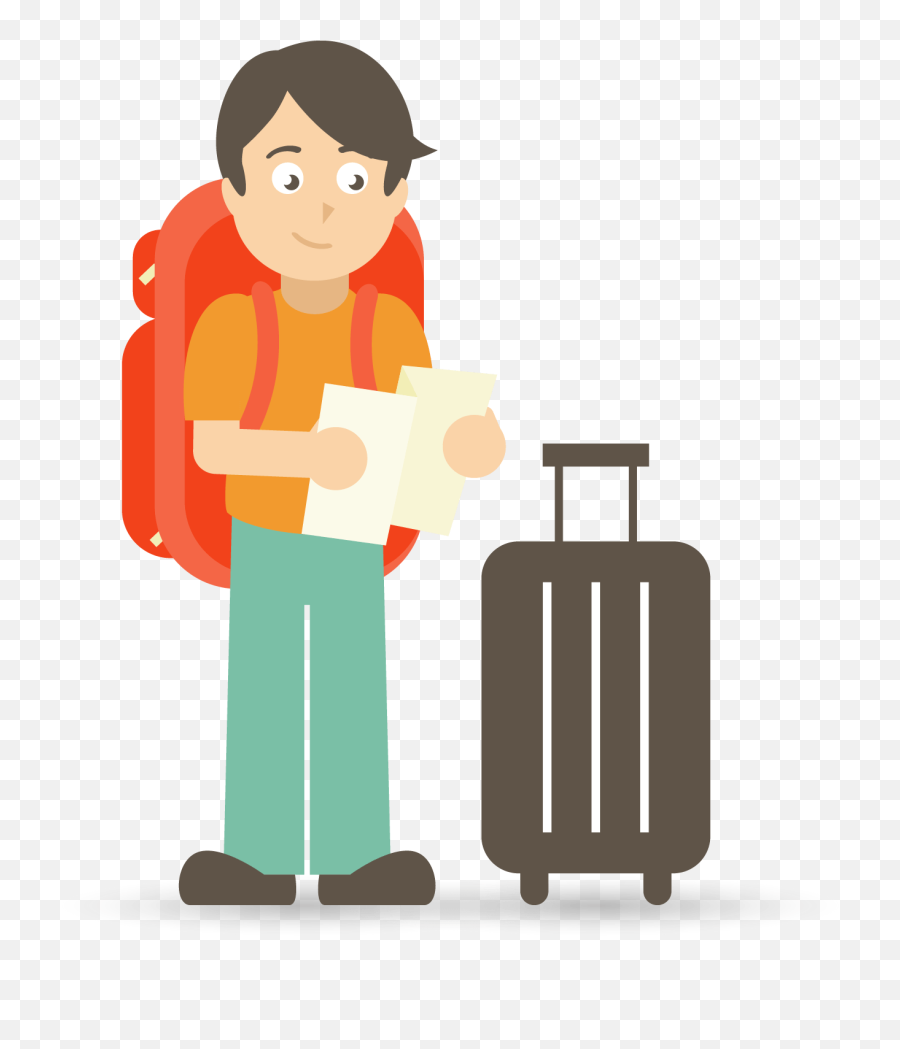 Yespress Hd Ultra Tourism Clipart Png Pack 4507 - Traveler Clipart Png,Backpack Clipart Png