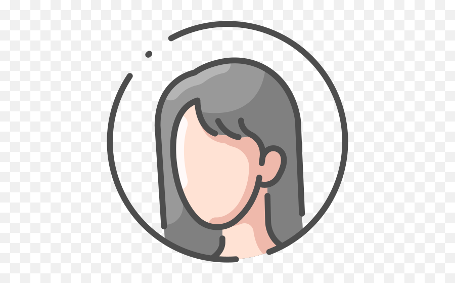 Face Head Female Woman Free Icon Of Human Body Color - For Adult Png,Woman Icon Free