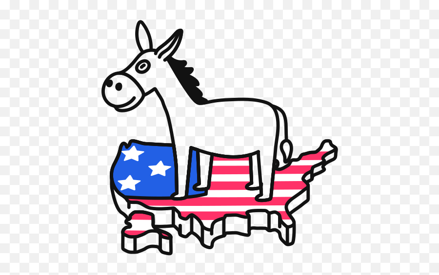 Ícone Democrata Burro Eua Livre De Us Election 2020 - Animal Figure Png,Democratic Donkey Icon