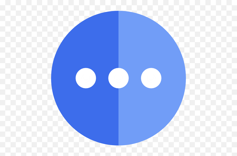 Interface Mark Shapes More Ellipsis Punctuation Three - Three Dots Icon Blue Png,Ellipse Icon