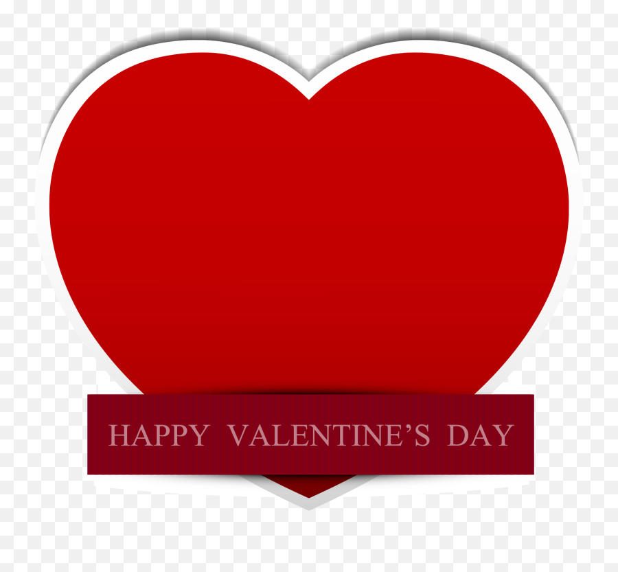 Red Valentines Day Heart Clip Art - Heart Png,Red Tag Png