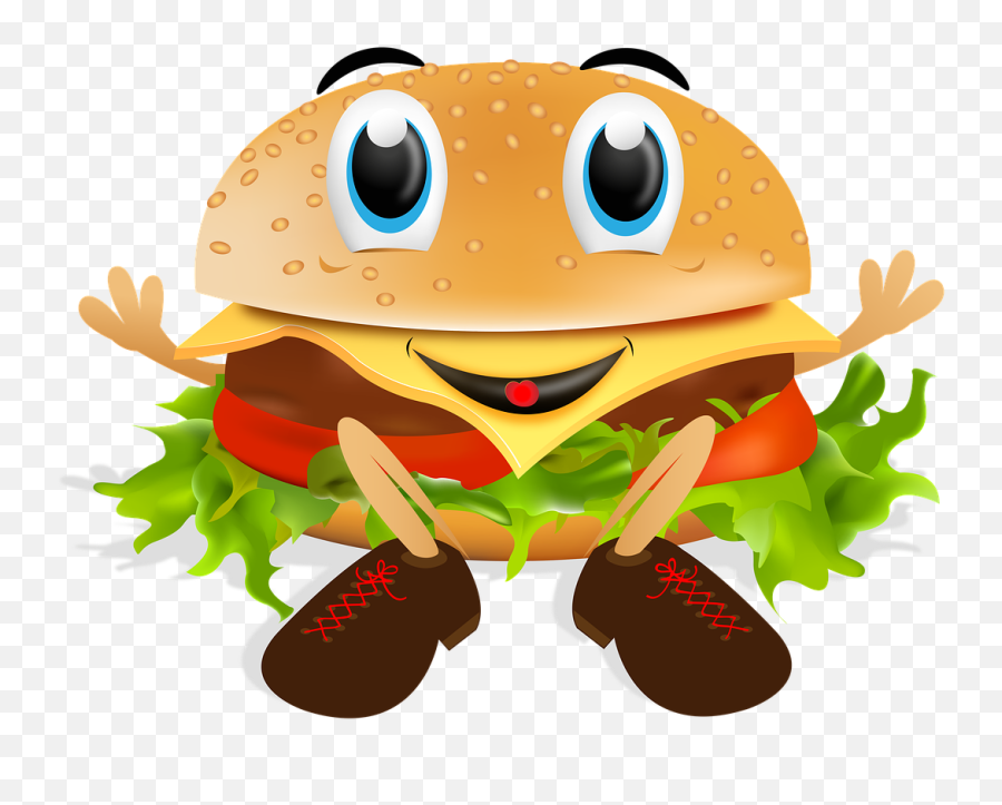 Burger Funny - Free Image On Pixabay Funny Burger Png,Cartoon Burger Png