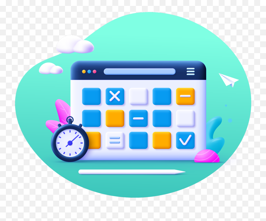 Scheduling - Illustration Png,Door Knock Icon